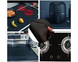 Candala Vuurvaste onderlegger, 40 x 60 cm, brandwerende mat, siliconen gecoate brandwerende mat, hittebeschermingsmat ter bescherming van je werkblad tegen keukenapparaten en grill, waterdicht