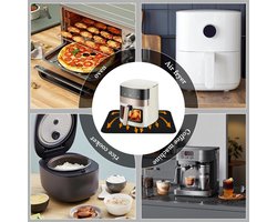Candala Vuurvaste onderlegger, 60 x 80 cm, vuurvaste siliconen matten voor tafelblad, hittebestendige onderlegger voor luchtfriteuse, antislip, waterdicht, voor luchtfriteuse, koffiezetapparaat, magnetron