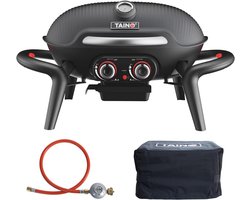 Compacte Gasbarbecue voor Balkon en Tuin met Thermometer en Accessoires