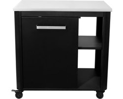 Cozze® Buitenkeuken 90 met roestvrijstalen tafel, 1 deur