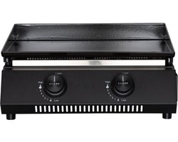 Cozze® G-400 Plancha Bakplaat - Grillplaat met 2 gasbranders, 30 mbar