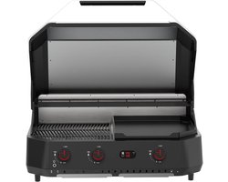Cozze® G-800 COMB0 Plancha-Grill, 3 gasbranders, 30 mbar