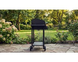 Gasbarbecue 3 Branders – House&Garden Compact BBQ Grill met Thermometer, RVS Grillrooster, 6.75 kW Vermogen, Zijtafels, Warmhoudrek en Vetopvangbak – Outdoor Gas BBQ voor Tuin, Balkon en Camping