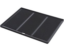 Geëmailleerde Gietijzeren Grillplaat 45.5 x 35 cm voor Gas-, Houtskool- en Eleketrische Grills
