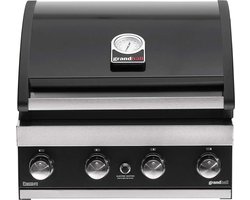 Grandhall Premium G4 Inbouw Gasbarbecue - 4 branders - met gasdrukregelaar