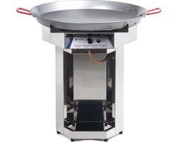 HENDI Paella barbecue – roestvrij staal – 7kW – ø800 mm – inclusief gasslang en drukregelaar