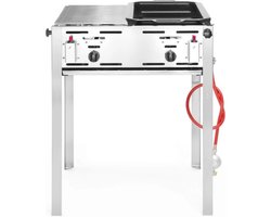 HENDI Roast-Master Maxi – krachtige gasbarbecue – 11,6 kW – roestvast staal – 650x540x840 mm