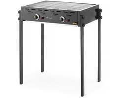 HENDI Roast-Master Pro gasgrill – dubbele branders – zwart – 11,6kW – 790x560x900 mm