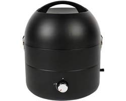 Tafel BBQ - Tafelgrill - Compacte Grill - Roestvrijstalen Branders - Zwart - 17cm x 14cm x 43cm