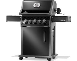 Napoleon - Rogue 425, met zijbrander en achterbrander, zwart, incl draaispit