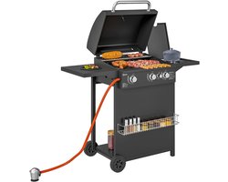 Outsunny - Gasbarbecue - Staal - 123L x 57B x 98H cm - Zwart