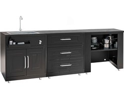 Oviala - 3-delige buitenkeuken met spoelbak - Memphis