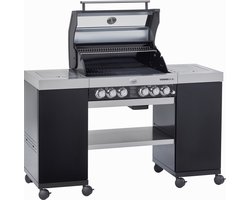 Rösle Barbecue - Barbecue Gas Videro G4-SL 30 mbar - Roestvast Staal - Zwart