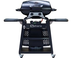 Sahara Storm gasbarbecue - 2 branders - semi-portabel - demontabel voor tafel gebruik - compleet met onderstel - 4400 wat