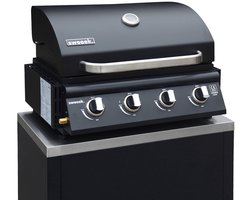 sweeek - Gasbarbecue met 4 branders, thermometer en vetopvangbak - grimaud