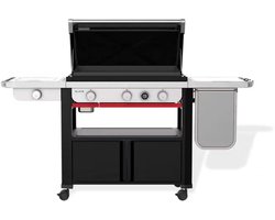 WEBER Plancha met zijbrander 76cm zwart