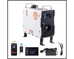 Diesel kachel - Diesel heater - Dieselkachel - Standkachel - 2 kW - 12/24V - Bluetooth en afstandsbediening - CO-alarm - oververhittingsbeveiliging