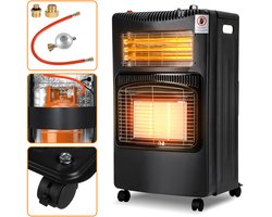 Gaskachel Gasverwarming - Propaan/Butaan - Max 15kg tank - 4200W - Met Duits-Europese convertor