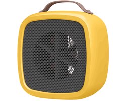 Gigicial Energiezuinige Kachel - 500W Ruimteverwarming - Snel Verwarmend & Veilig Voor Kleine Kantoor - 1 - Geel