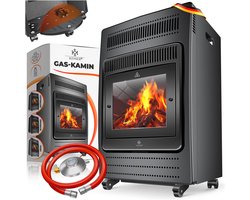 KESSER® Mobiele Gaskachel 3,4 kW - Gas Heater inclusief Drukregelaar en Slang - Sfeervolle Verwarmer
