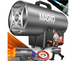 MASKO® Gas Verwarming – Heteluchtkanon Warmtekanon met Piezo-Ontsteking & Oververhittingsbeveiliging