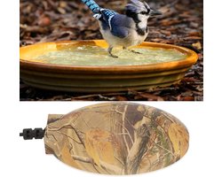 Ontdooier voor vogelbad, thermostaatregeling, veilige plug-and-play vogelbadverwarmer, geschikt voor tuinen en terrassen, witte ontdooier voor vogelbad (meerdere kleuren verkrijgbaar).