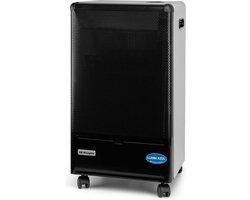 Orbegozo HBF 90 Zwart 4200W | Orbegozo HBF 90 butaankachel, drievoudig beveiligingssysteem, blauwe vlam, 4200 W, metaal, zwart/grijs