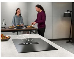 AEG CCE84751CB Zwart Ingebouwd 83 cm Inductiekookplaat zones 4 zone(s) Inbouw afzuigkap