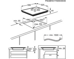 AEG IKB64431FB - Hob2Hood - Inbouw inductie kookplaat