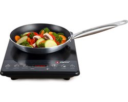 Alpina Inductieplaat - 1-Pits Kookplaat - 2000 W - Zwart