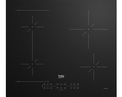 Beko HII64200SFMT Zwart Ingebouwd 59 cm Inductiekookplaat zones 4 zone(s)