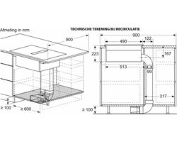 Bosch PVS811B16E - Serie 4 - Inductie kookplaat met afzuiging (2 fasen)
