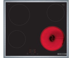 Bosch Serie 4 PKE645BA2E kookplaat Zwart Ingebouwd 60 cm Keramisch 4 zone(s)
