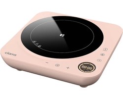 Ciarra CBTIH1A-P Donut - Enkele Design Inductiekookplaat 2000W met 4 uurs timer - Sakura Candy Roze