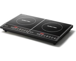 Dubbele inductie kookplaat - 2 pits - Swiss Pro+ SP-DIP2000.2-compacte kookoplossing-vakantieverblijven