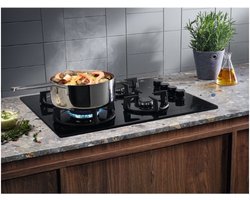 Electrolux EGG6407K Zwart Ingebouwd 59 cm Gaskookplaat 4 zone(s)