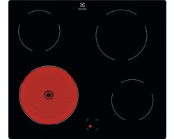 Electrolux LRD6406XK Zwart Ingebouwd 60 cm Inductiekookplaat zones 4 zone(s)
