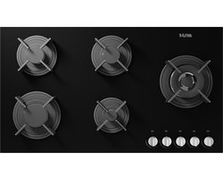 ETNA KGG890ZTA - Gaskookplaat - Gas-op-glas - 90 cm - Zwart