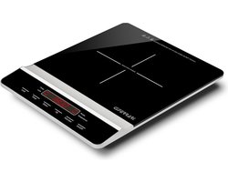 G3Ferrari Dinamiko - Inductiekookplaat – 1800W – 1 Kookzone – Vermogen- & Temperatuurregeling 60–240°C – Timer 180 min – Soft Touch – Kinderslot – Zwart