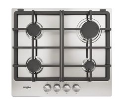 gaskookplaat 58cm 4 branders 7800w RVS - whirlpool - TGML660IX