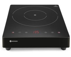 HENDI Inductiekookplaat – 3500W – keramisch glas – digitaal display – 339x444x80 mm