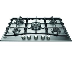 Hotpoint PCN 751 T/IX/HA kookplaat Roestvrijstaal Ingebouwd Gaskookplaat