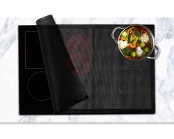 Inductie beschermmat 52 x 78 cm - siliconen beschermingsmat voor inductiekookplaat - fornuisafdekking met inductieveld - grote inductiebeschermingsmat