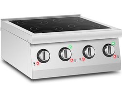 Inductieplaat - 4 borden - Ø 12 - 26 cm - draagbaar - Royal Catering