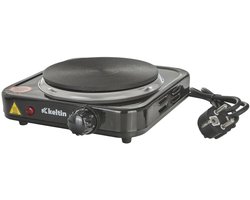 Keltin Compacte elektrische kookplaat - 1000W - draagbaar en krachtig - 5 standen - hittebestendig