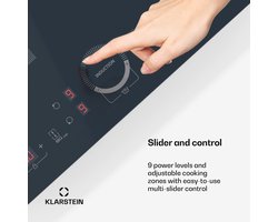 Klarstein Delicatessa 60 Induktionskochfeld – 4 Zonen Einbaukochfeld, 7.000 W Mit Booster, Flexizone Und Kindersicherung, Anthrazit, 59 cm Glaskeramikoberfläche – geschikt voor thuisfitness en sportschoolgebruik, duurzame constructie, eenvoudig te mo