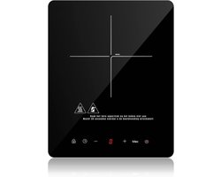 REN® Elektrische Kookplaat 1 Pit - Elektrische Fornuis - Elektrische Kookplaat Vrijstaand - 1 Kookzone - Kinderslot - Zwart - 35cm x 28cm x 5cm ‎