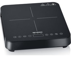 Severin KP 1025 Inductiekookplaat – 1-Pits – Ø22 cm – 10 Vermogensstanden – Touchbediening – Timer - Zwart