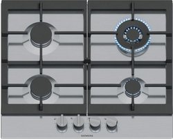 Siemens EC6A5HI90 kookplaat Zwart, Roestvrijstaal Ingebouwd 60 cm Gaskookplaat 4 zone(s)