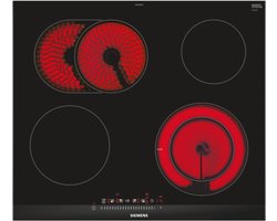 Siemens ET675FNP1E Ingebouwd Keramisch Zwart, Roestvrijstaal kookplaat